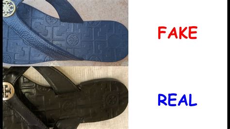 tory burch jelly sandals real vs fake